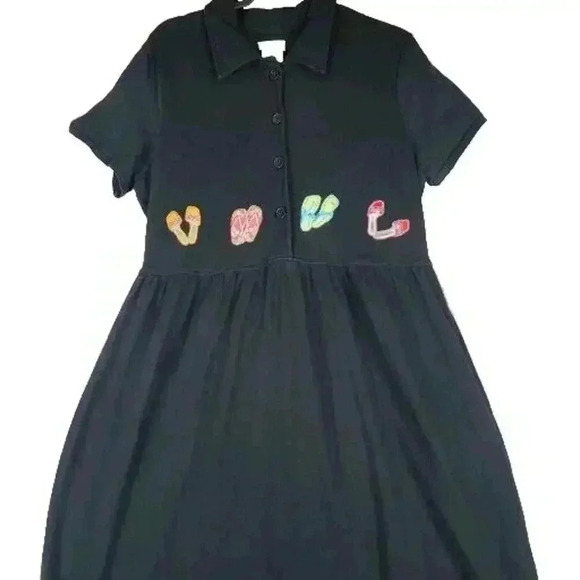 Vtg Bobbie Brooks Maxi Dress Womens XL Embroidered Sandals Short Sleeve - Picture 11 of 16